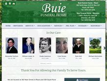 Tablet Screenshot of buiefuneralhome.com
